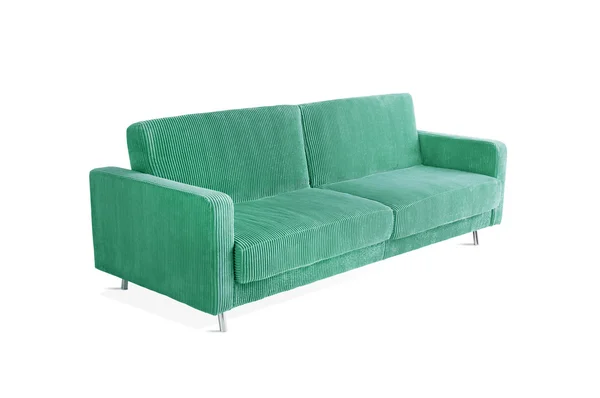 Grön soffa — Stockfoto