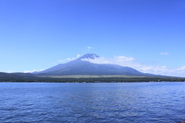 Mt.Fuji and lake Yamanaka clipart