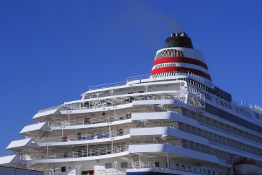 Cruise ship at Yokohama Osanbashi Pier clipart