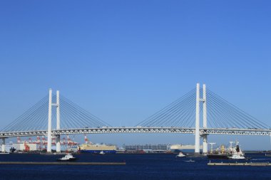 Cruise Gemi ve yokohama baybridge