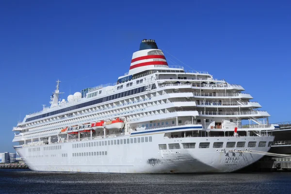 stock image Cruise ship at Yokohama Osanbashi Pier