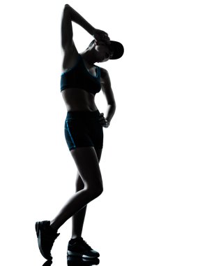 kadın atlet jogger nefes nefese yorgun