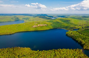 quebec Kanada sacacomie Gölü