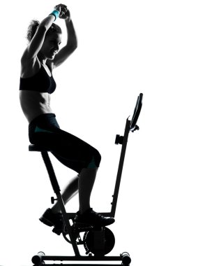 kadın bisikleti egzersiz fitness duruş