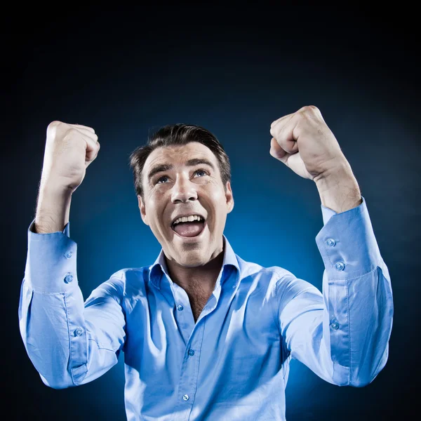 Man Portrait Happy Success — Stock Photo, Image