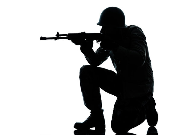 Army soldier man shooting