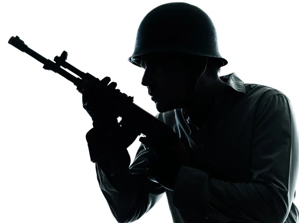 Portrét muže armáda voják — Stock fotografie