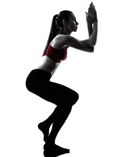 Představují ženy cvičení jógy orel — Stock fotografie