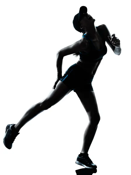 Žena běžec běžec křeč fyzické poranění na nohou — Stock fotografie