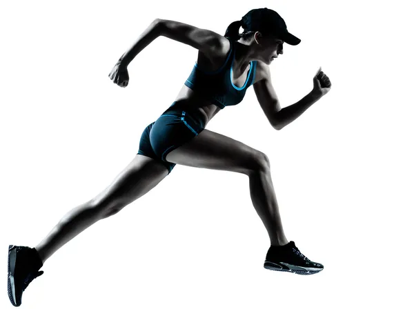 女跑步运动员跑步 — 图库照片