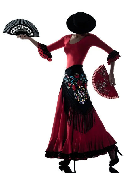 Mulher cigana flamenco dançarina dança — Fotografia de Stock