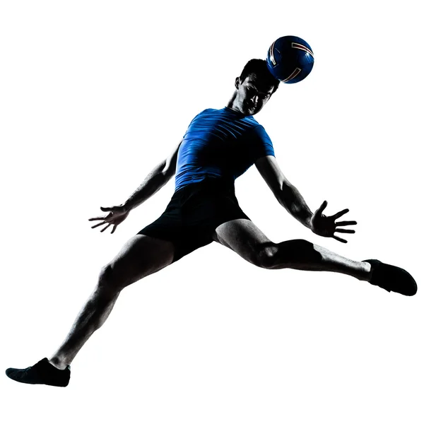 Mężczyzna piłka nożna piłkarz — Zdjęcie stockowe