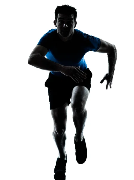 Muž běžec běží sprinter sprintovat — Stock fotografie