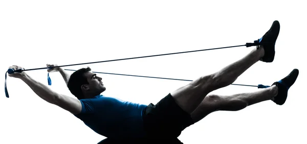 Gymstick トレーニング フィットネス姿勢を行使の男 — ストック写真