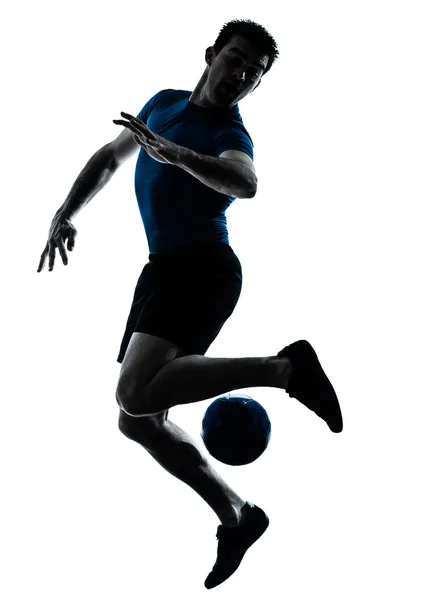 男子足球足球运动员 图库照片