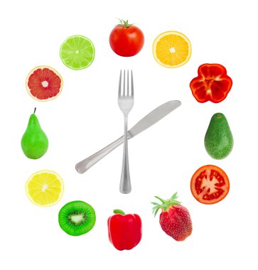 Hours from fruit clipart