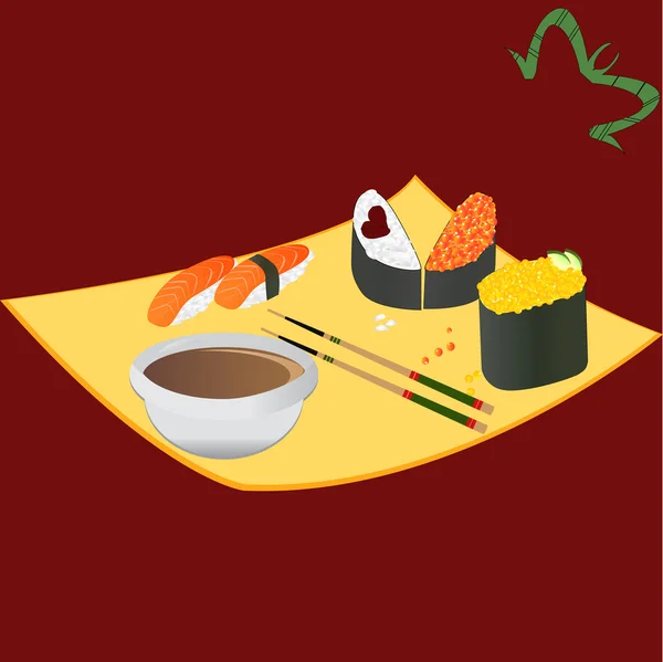 stock vector Sushi.