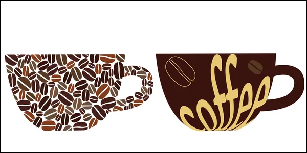 Tassen Kaffee — Stockvektor
