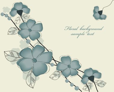 Floral background clipart