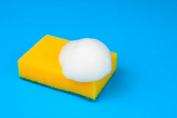 Kitchen sponge blue — Stock Photo, Image