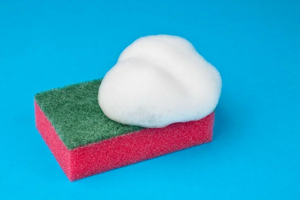 stock image Kitchen sponge red with foam