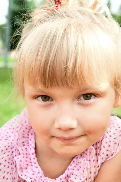 Face of beautiful litle girl — Stock Photo, Image