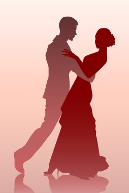 Couple dancing clipart