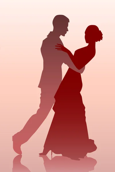 Пара танцев — стоковый вектор