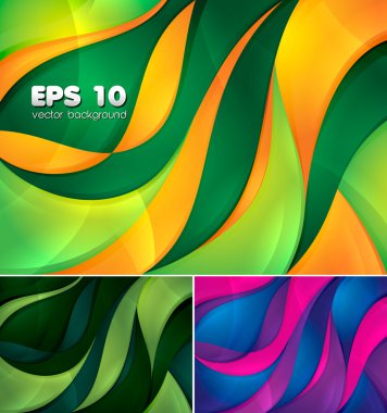 Curvy abstract background clipart