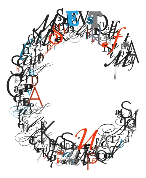 Επιστολή γ, αλφάβητο από γράμματα — Φωτογραφία Αρχείου