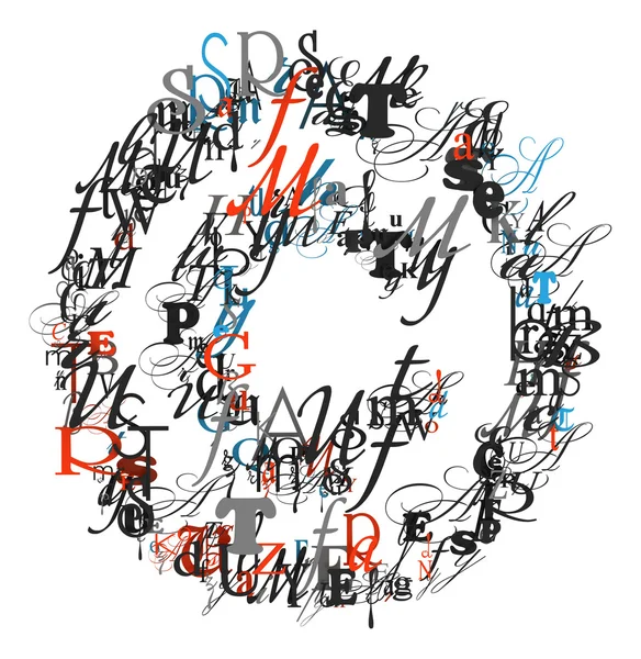 Copyright-teken, alfabet van brieven — Stockfoto