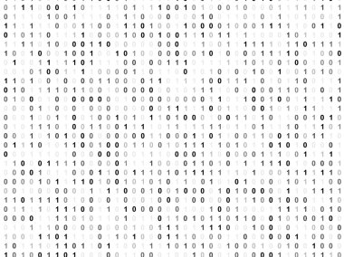 Binary code screen clipart