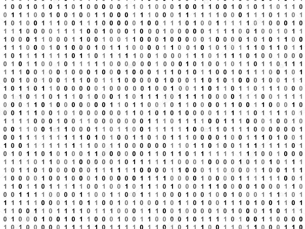 Flat binary code screen