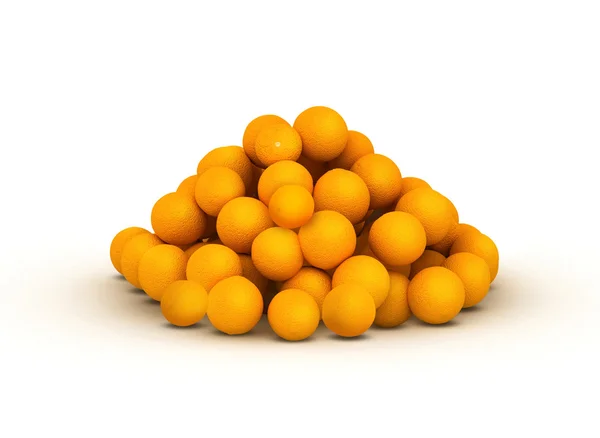 Куча апельсиновых цитрусовых — стоковое фото