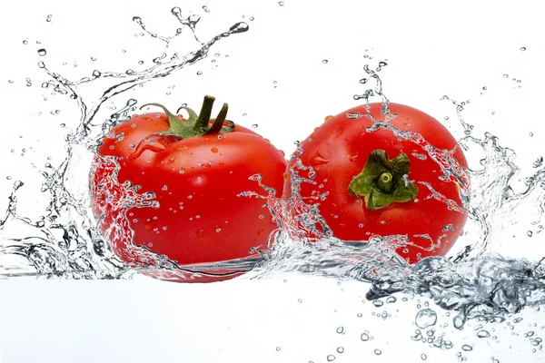 stock image Tomatoes in a spray of water