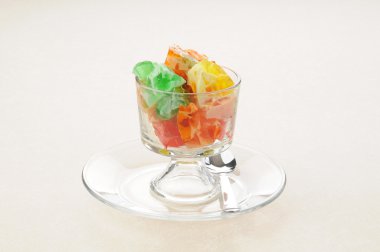 Delicious gelatin dessert clipart