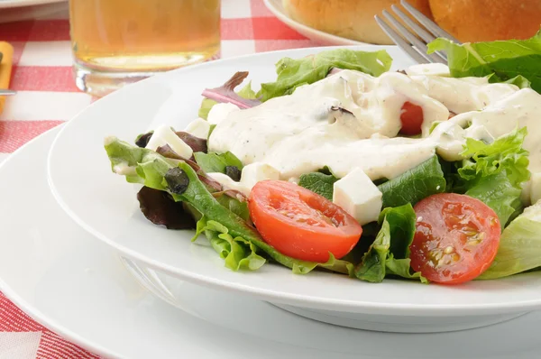 Close up van een groene salade — Stockfoto