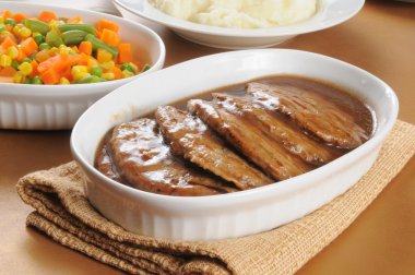 Salisbury steak clipart