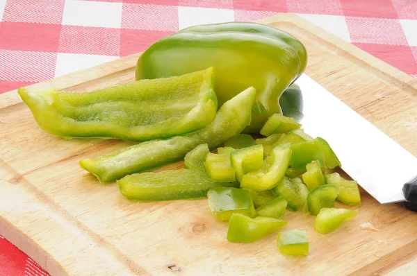 Pimienta verde picada —  Fotos de Stock