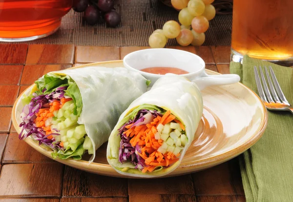 Salad wrap sandwiches — Stock Photo, Image