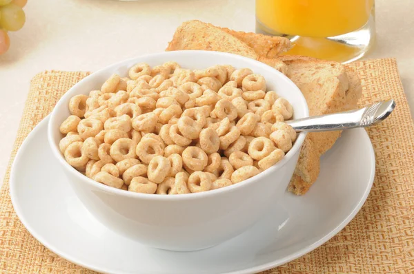 Cereal and toast — Stock Photo, Image