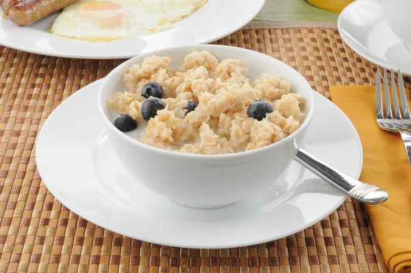 Hot cereal breakfast — Stock Photo, Image