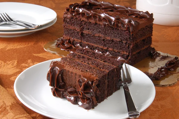 Gourmet choklad tårta — Stockfoto