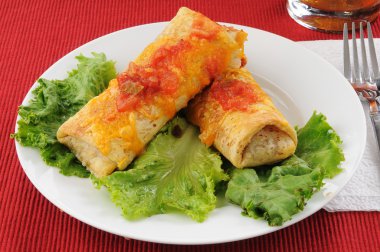 Chimichangas close up clipart