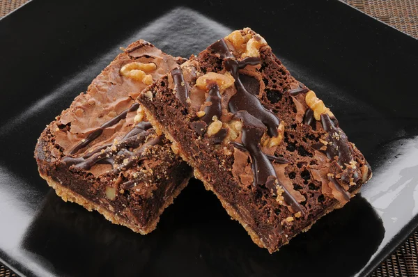 Gourmet brownies — Stock Photo, Image