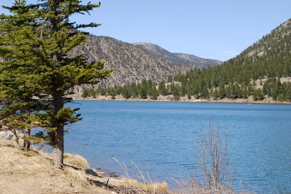 stock image Peaceful mountain lake