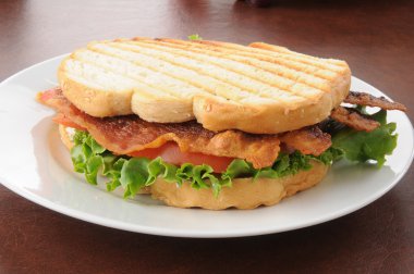 Bacon lettuce and tomato panini clipart