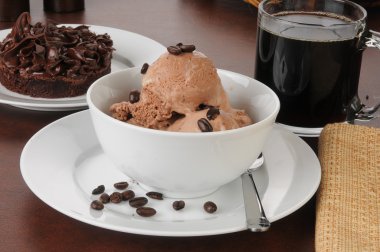 Coffee flavored ice cream clipart