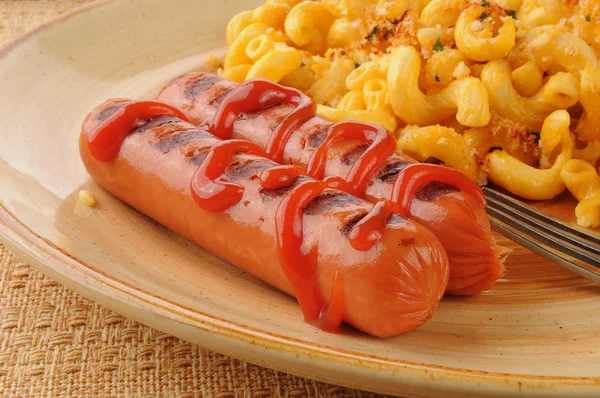 Hot-dogi z bliska — Zdjęcie stockowe