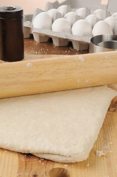 Pizza or biscuit dough — Stock Photo, Image